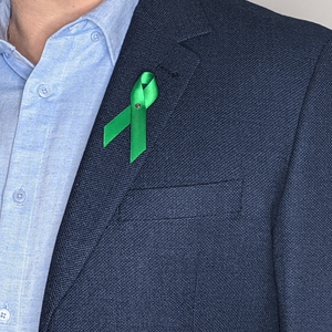 Liver Cancer Awareness Ribbon - Premium Cloth with Clasp