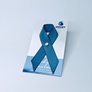 Oesophageal Cancer Awareness Ribbon - Premium Cloth with Clasp