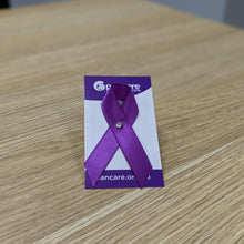 Load image into Gallery viewer, Pancreatic Cancer Awareness Ribbon - Premium Cloth with Clasp
