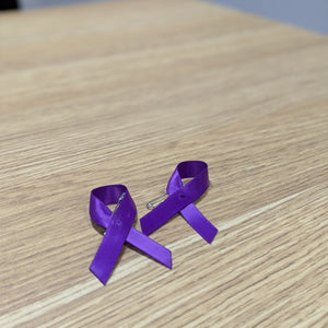 Pancreatic Cancer Awareness Ribbon - Cloth with Pin
