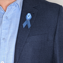 Load image into Gallery viewer, Stomach Cancer Awareness Ribbon - Premium Cloth with Clasp
